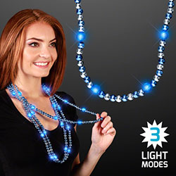 Mardi Gras LED Beads-Solid Strands view 5