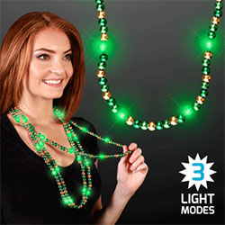 Mardi Gras LED Beads-Solid Strands view 6