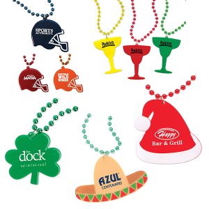 Custom Imprint Mardi Gras Beads