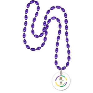 Custom Sport Shape Mardi Gras Beads custom Mardi Gras beads by PromotionBeads.com view 6