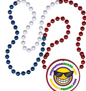 Inline Decal Sectional Mardi Gras Beads custom Mardi Gras beads by PromotionBeads.com view 7
