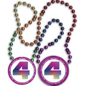 Inline Decal Sectional Mardi Gras Beads custom Mardi Gras beads by PromotionBeads.com view 3