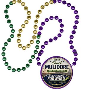 Inline Decal Sectional Mardi Gras Beads custom Mardi Gras beads by PromotionBeads.com view 5