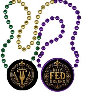 Inline Decal Sectional Mardi Gras Beads custom Mardi Gras beads by PromotionBeads.com view 6