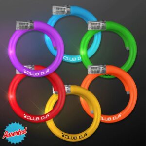 LED Wristbands custom Mardi Gras beads by PromotionBeads.com view 2