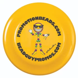 Custom 9 Inch Frisbee Flyers custom Mardi Gras beads by PromotionBeads.com view 7