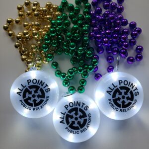 Custom BIG LED Mardi Gras Beads view 3
