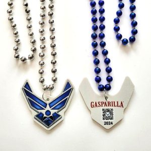 Custom Shape Medallion Mardi Gras Beads custom Mardi Gras beads by PromotionBeads.com view 10