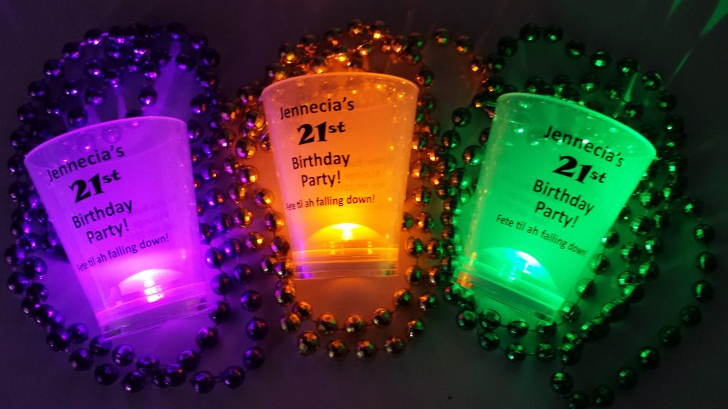 Blinking Shot Glass Beads