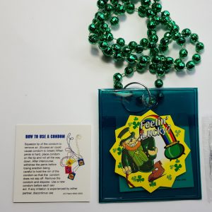 Patented Carnival Condom Beads™ custom Mardi Gras beads by PromotionBeads.com view 5