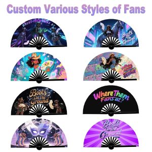 Custom Smack Fans custom Mardi Gras beads by PromotionBeads.com view 2