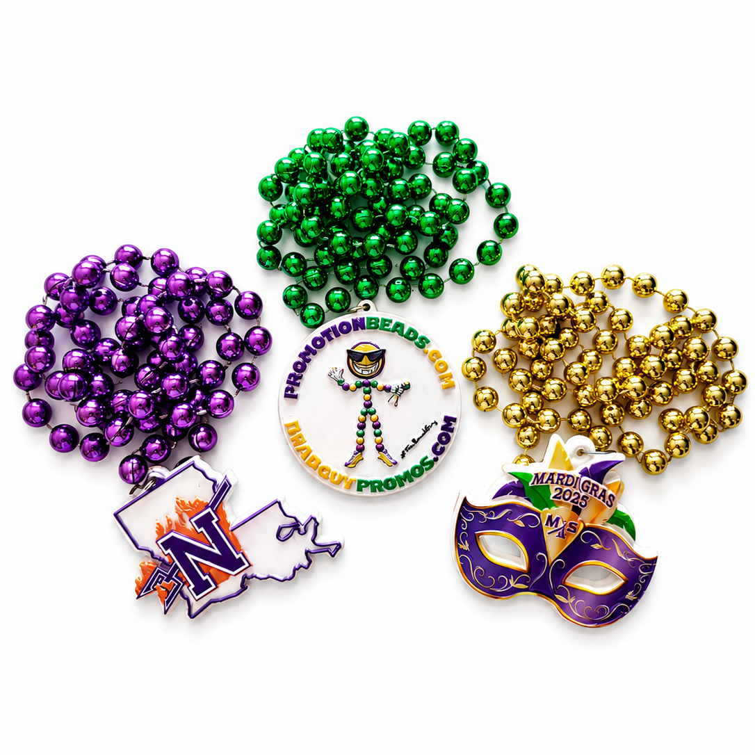 Custom Overseas Mardi Gras Beads