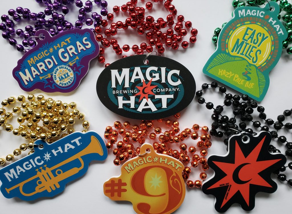 Custom Shape PVC Medallion Mardi Gras Beads