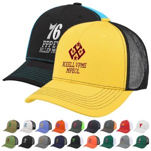 Custom trucker cap with Direct to Film print and embroidery from PromotionBeads.com view 6
