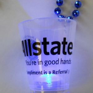 Blinking Shot Glass Beads custom Mardi Gras beads by PromotionBeads.com view 5
