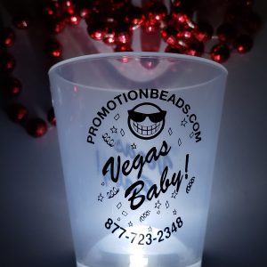 Blinking Shot Glass Beads custom Mardi Gras beads by PromotionBeads.com view 7
