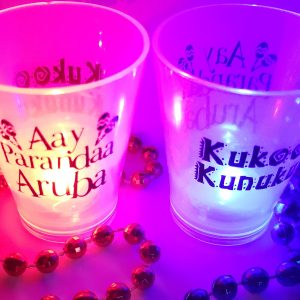 Blinking Shot Glass Beads custom Mardi Gras beads by PromotionBeads.com view 10
