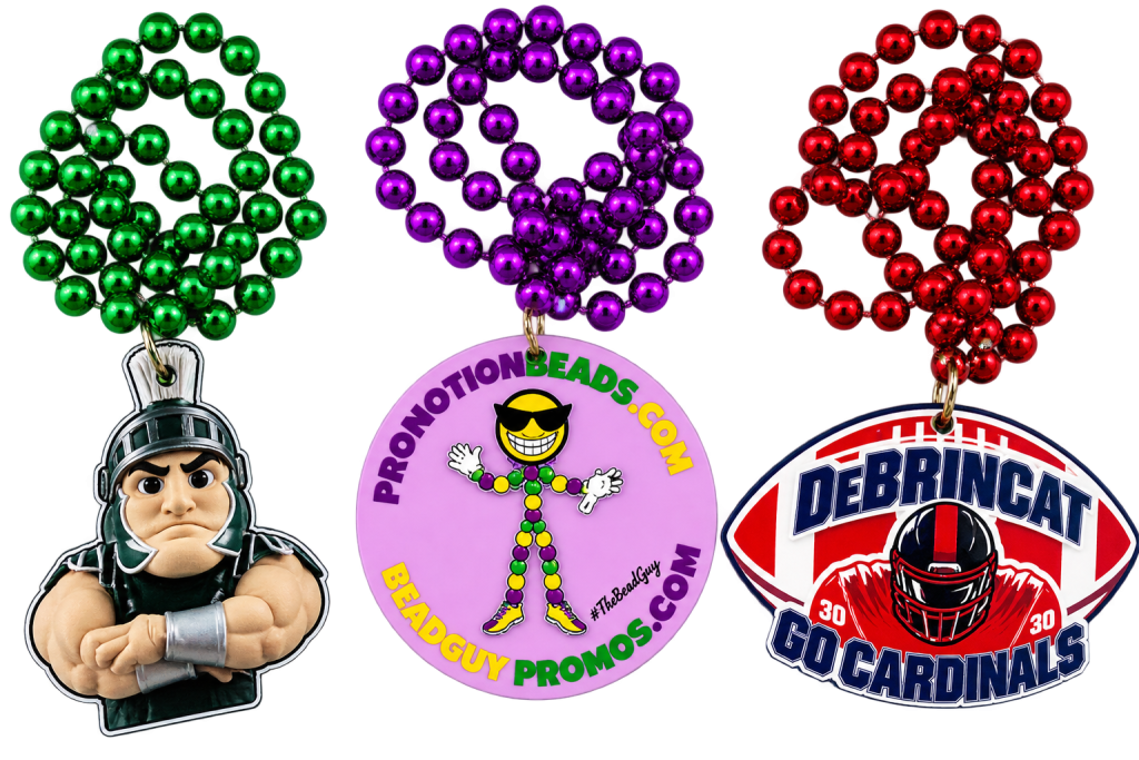 Custom Shape 6 Inch PVC Mardi Gras Bead