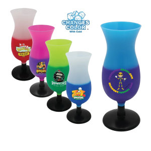 Custom Hurricane Cups custom Mardi Gras beads by PromotionBeads.com view 2