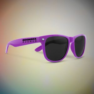 Custom retro style sunglasses by PromotionBeads.com view 2