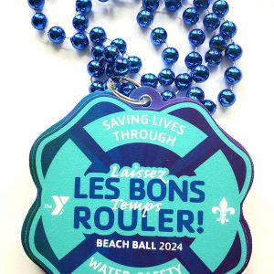 Custom Shape 6 Inch PVC Mardi Gras Bead view 4