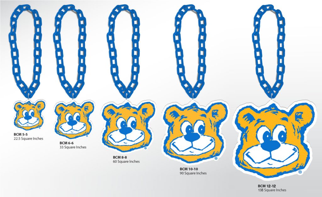 Custom Shape Styrene Chain Link Mardi Gras Bead