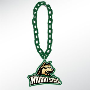 Custom shape styrene chain link Mardi Gras bead by PromotionBeads.com view 4