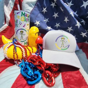 Custom trucker cap with Direct to Film print and embroidery from PromotionBeads.com view 2