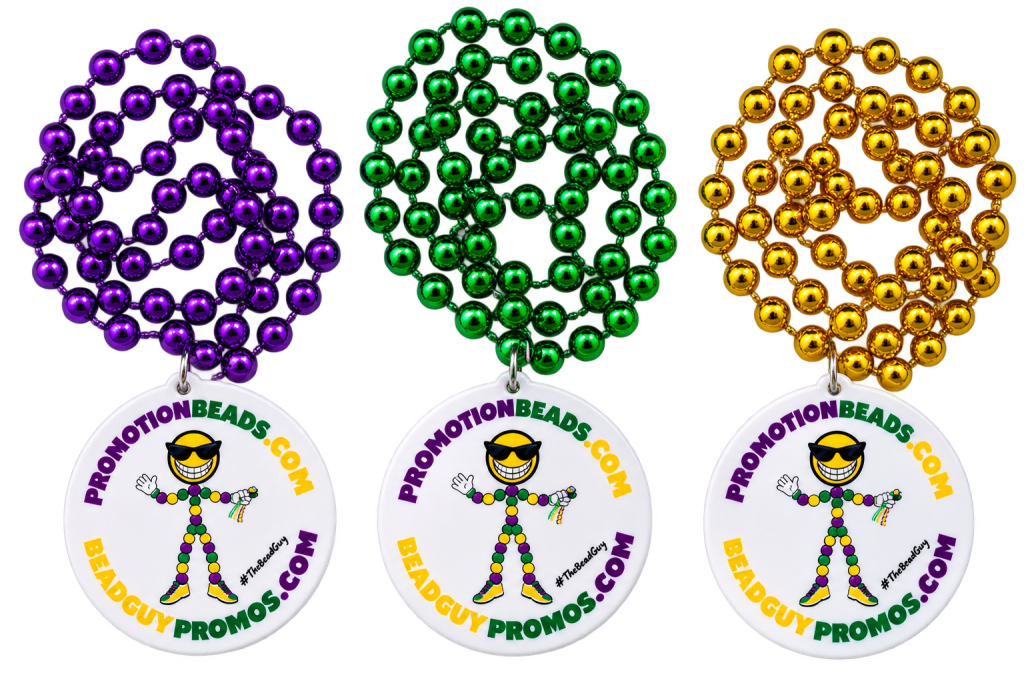 Full Color Plastic Mardi Gras Beads