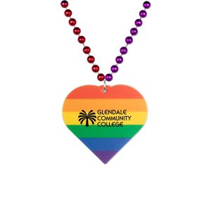 One Color Imprint Custom Shapes custom Mardi Gras beads by PromotionBeads.com view 3