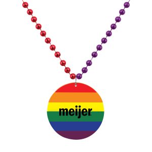 One Color Imprint Custom Shapes custom Mardi Gras beads by PromotionBeads.com view 12