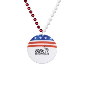 One Color Imprint Custom Shapes custom Mardi Gras beads by PromotionBeads.com view 13