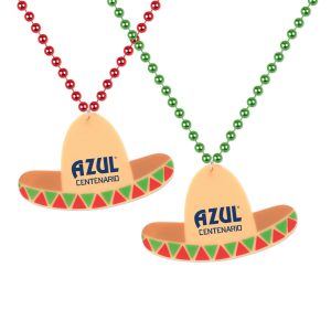 One Color Imprint Custom Shapes custom Mardi Gras beads by PromotionBeads.com view 11