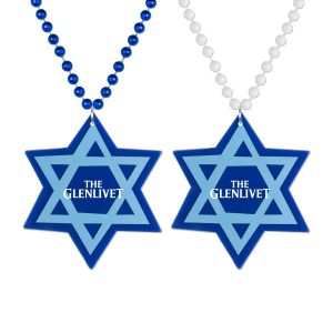 One Color Imprint Custom Shapes custom Mardi Gras beads by PromotionBeads.com view 4