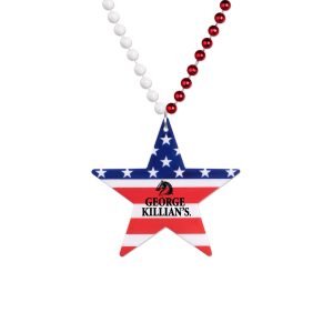 One Color Imprint Custom Shapes custom Mardi Gras beads by PromotionBeads.com view 7